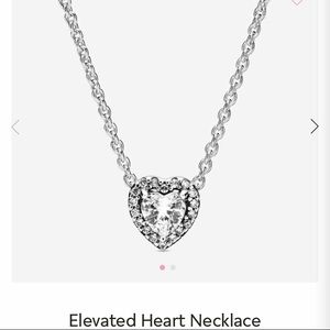 Pandora elevated heart necklace